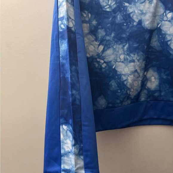 Blue Tie-Dye Quarter-Zip Pullover - Picture 4 of 5